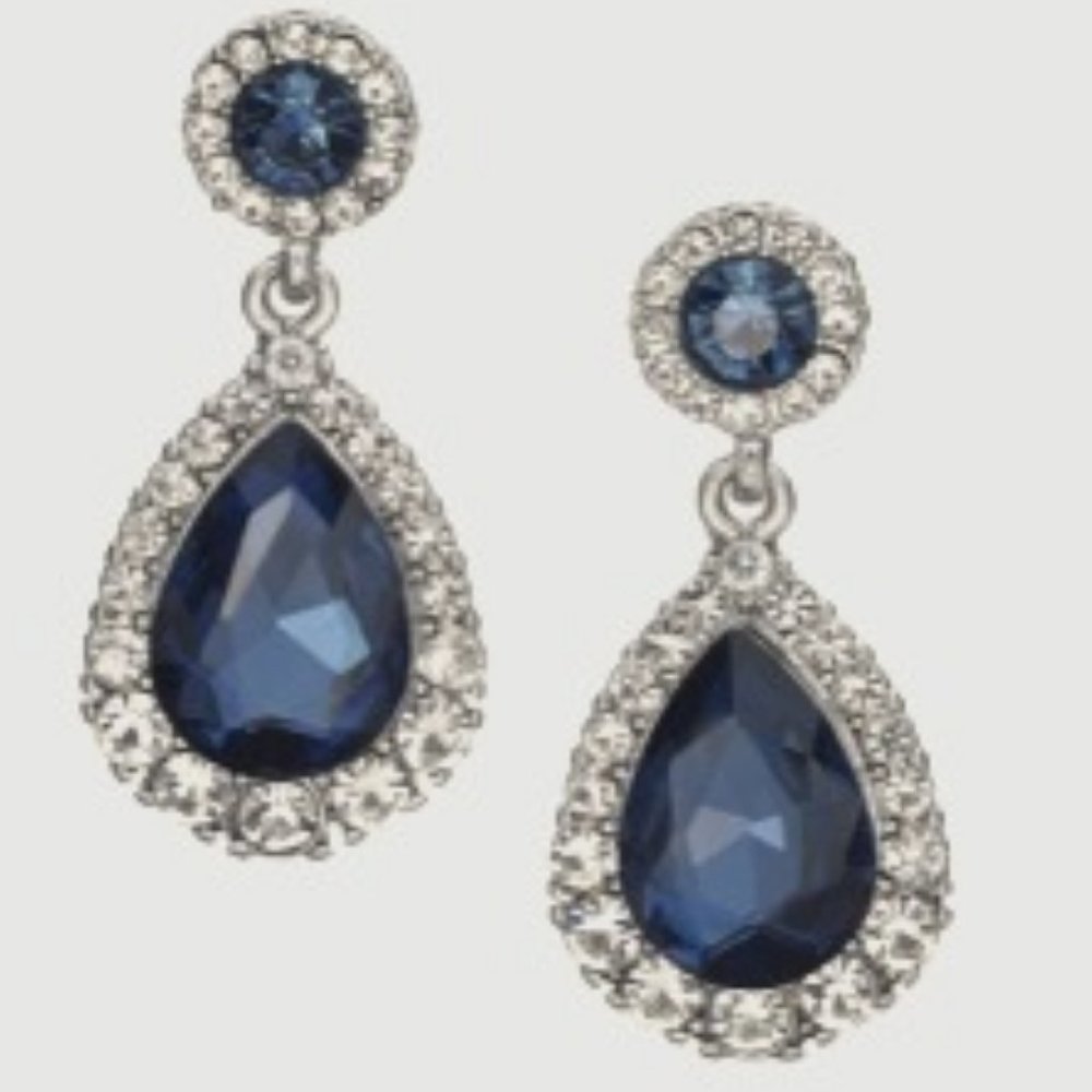 Charter Club Pavé & Stone Drop Earrings
